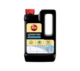 Концентрированное средство для удаления остатков цемента и других строительных смесей Bagi Цементин Уборка после ремонта, 500 мл 1015024142 