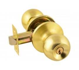 Межкомнатная защелка НОРА-М ЕСО мат. зол. ЗШ-01-Э ключ/фикс. 13738 