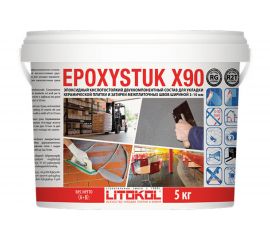 Эпоксидная затирочная смесь LITOKOL EPOXYSTUK X90 C.00 BIANCO 5 кг 479350003 