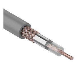 Коаксиальный кабель REXANT RG-58 A/U, 50 Ом, Cu/Al/Cu, 64%, бухта 100 м, серый 01-2002 