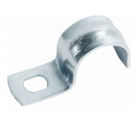 Оцинкованная скоба с одним отверстием Экопласт для трубы D16 мм, 5 шт. 43716-5 
