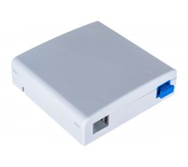 Оптическая розетка NIKOMAX (кросс), укомплектованная на 1 порт пластиковая, NMF-WO01SCUS2-CS-WT 