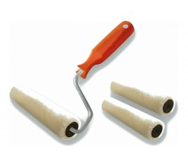 Валик DECOR 150 мм, d 15 мм, бюгель 6 мм, ворс 5 мм, велюр запаска, ручка удлиненная стандарт mini 