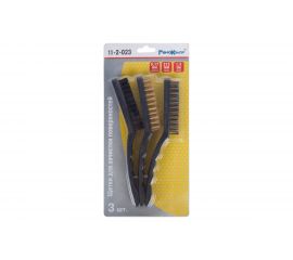 Набор щеток для зачистки поверх РемоКолор нерж. сталь, латун. сталь, полипропилен, 3шт. 11-2-023 