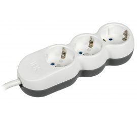 Удлинитель IEK У03 3 места 2P+PE/1,5м 3х1,5мм2 16А/250В UNO WYP53-16-03-D15-Z 