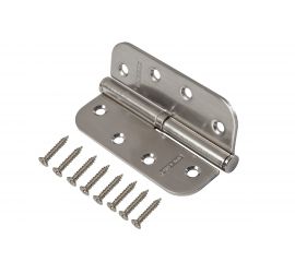 Стальная петля PUERTO плоск. колп, никель матовый, левая INRH 100x70x2.5-1BB-SN L 