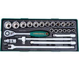 Набор торцевых головок 1/2"DR 10-32 мм 24 предмета (ложемент) Jonnesway S04H4524ST (S04H4524SP) 