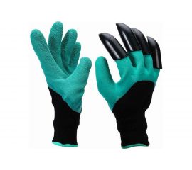 Садовые перчатки ЭКОСНАЙПЕР с когтями garden genie glove 