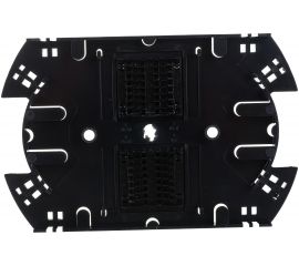 Оптическая сплайс-кассета Hyperline, FO-SPL01-HLD-BK, для боксов FO-19R, аналог КУ-01 с двумя ложементами 254996 