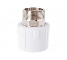 Комбинированная муфта Политэк наружная резьба ПП 50x1 1/2 9000050112 