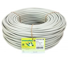 Кабель ЭлПроКабель твёрдый круглый NYM-О 2х2,5 100м ГОСТ 4630017856428 