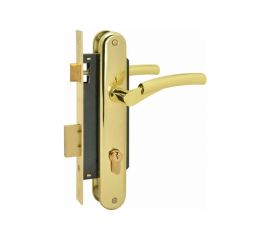 Врезной замок НОРА-М N99-85 К золото, backset 40 мм 17121 