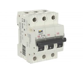 Автоматический выключатель IEK ARMAT M06N 3P D 16А AR-M06N-3-D016 
