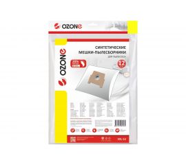Мешки-пылесборники синтетические 12 шт + 2 микрофильтра для пылесоса Ozone XXL-53 