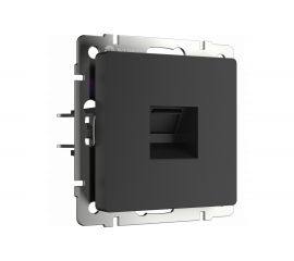 Розетка Ethernet RJ-45 WERKEL черный матовый W1181008 a051606 