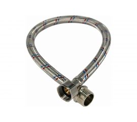 Подводка гибкая для воды ELKA с оплеткой из не��жавеющей стали 1/2" х 40 см в/н ИС.100923 