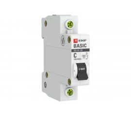 Автоматический выключатель EKF Basic ВА 47-29, 1P, 50А, C, 4,5кА, SQ mcb4729-1-50C 