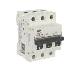 Автоматический выключатель IEK M10N 3P D 10А AR-M10N-3-D010 