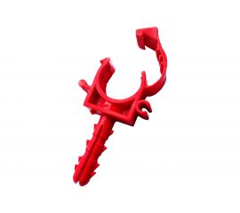 Клипса - крепление для труб с фиксатором и ножкой-дюбелем Blue Ocean 20 PPRF/PC-UFH(R)-20 