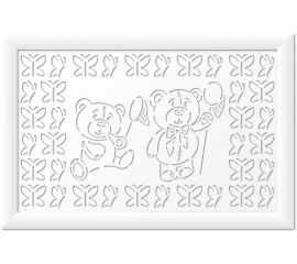 Экран для радиатора Стильный Дом Мишки 90x60 см, белый v547237 