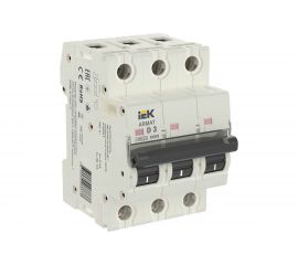 Автоматический выключатель IEK ARMAT M06N 3P D 3А AR-M06N-3-D003 