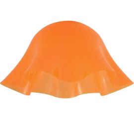 Пластиковый плафон Apeyron оранжевый, под патрон Е27, O280х140мм / 16-37 