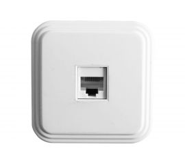 1-местная компьютерная розетка STEKKER PST00-21-20 РК8-01, RJ-45, IP20, белый 39706 