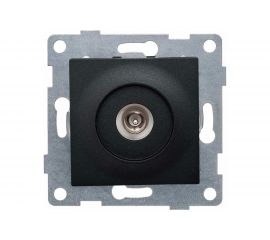 Антенная розетка GUSI ELECTRIC Ugra одинарная, СУ, графит С11А1-010 