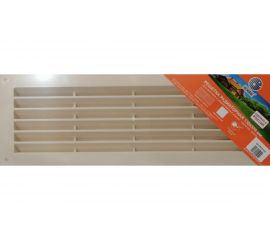 Решетка радиаторная Люкс 130х370 мм слоновая кость Космовент ЛР1337СК 