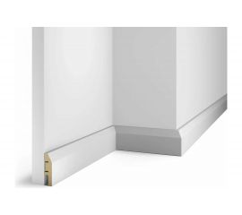Плинтус COSCA DECOR AP04 под покраску, белый, 60x16x2400 мм, МДФ, с пазом СПБ077578 
