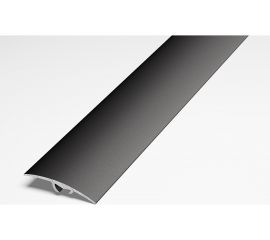 Порог разноуровневый алюминиевый Лука 41 мм, 2,7 м, декоративный, Черный УТ000021832 