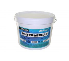 Водоэмульсионная краска Movatex Stroyka интерьерная, 14 кг Т31715 