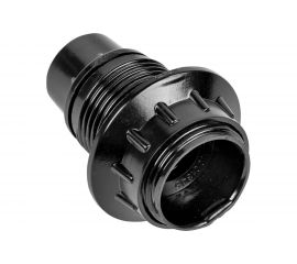 Патрон EKF карболитовый, с кольцом, Е14, черный, PROxima SQLHC-E14-r-s 