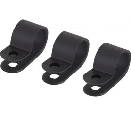 Нейлоновая крепежная скоба TDM СКН-16, черная, 100 шт. SQ0514-0215 