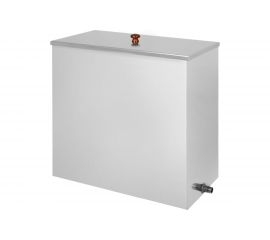 Прямоугольный бак Везувий 60 л, AISI 439, плоское дно, штуцер 1/2"" ВЗ12571 