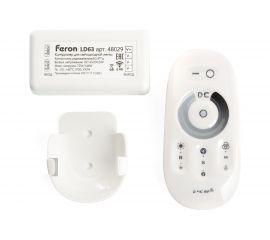Контроллер диммер для светодиодной ленты FERON с П/У белый, 12-24V, LD62 48029 