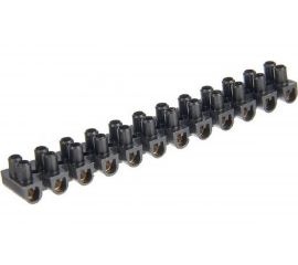 Винтовая клемма duwi ЗВИ-5 полипропилен 0,75-4мм2 12пар 120С черный, 26623 5 