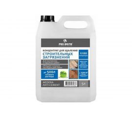 Удалитель строительных загрязнений для наружных и внутренних работ MEDERA Anti-Cement 5 л 2032-5 