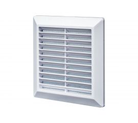 Решетка разъемная с москитной сеткой (175х175х15 мм; наклонные жалюзи) Эвент Э1717Р 