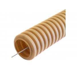 Гофрированная труба Промрукав ПВХ легкая 350 Н сосна с/з д16 10 м PR01.0045 