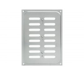 Решетка вентиляционная с заслонкой (165x240 мм; хром) Скобис Т817 