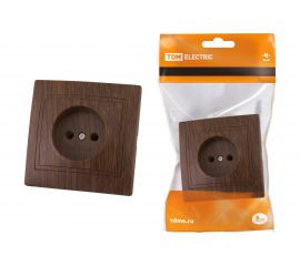 Розетка TDM 2П 10А 250В "ЭКО" бук "Таймыр" SQ1814-0311 