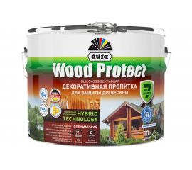Пропитка для защиты древесины Dufa Wood Protect тик 10 л МП000015771 