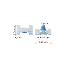 Клипса 10 шт AVERS 51131960054-10 