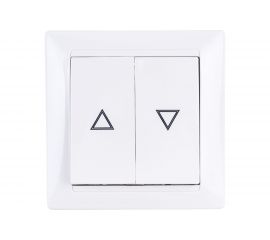 Выключатель Bylectrica открытой установки с электрической блокировкой для управления системами роллет и жалюзи, серия СТИЛЬ, А410-891 