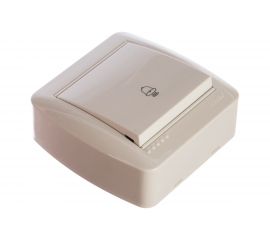 Кнопка звонка Lezard DEMET белый 711-0200-103 