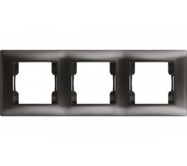 Трехместная рамка Volsten V01-14-A31-M, Magenta Nero, 9989 