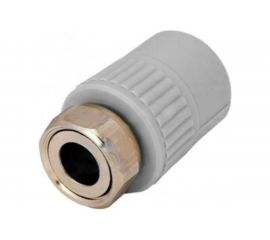 Муфта комбинированная с накидной гайкой VALFEX PP-R серая, 20 мм х1/2"" 10139020Г 127-0377 