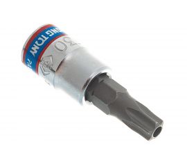 Головка-бита торцевая 1/4", TORX с отверстием, T30Н, L=37 мм KING TONY 203730 