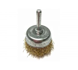Щетка металлическая со шпилькой чашка 75 мм для дрели ON 20-02-075 